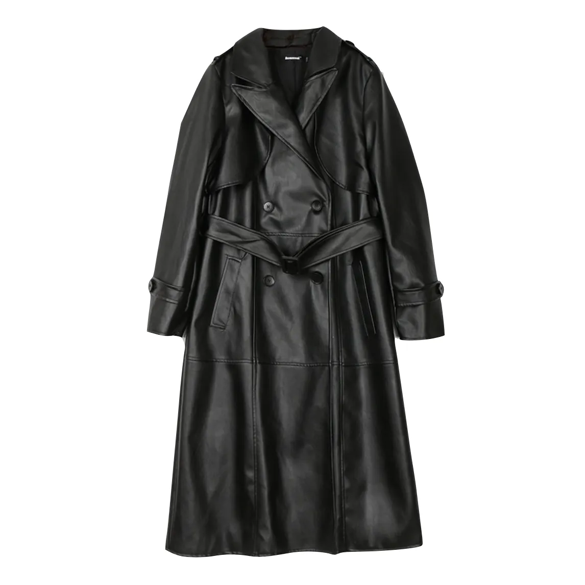 Zuri Faux Leather Trench Coat - 2 Colors